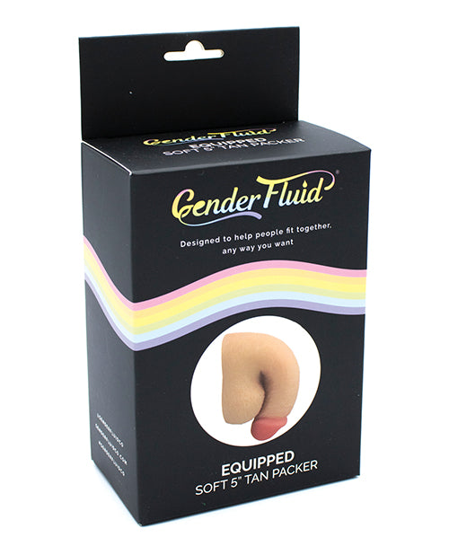 Gender Fluid 5" Equipped Soft Packer - Tan - LUST Depot