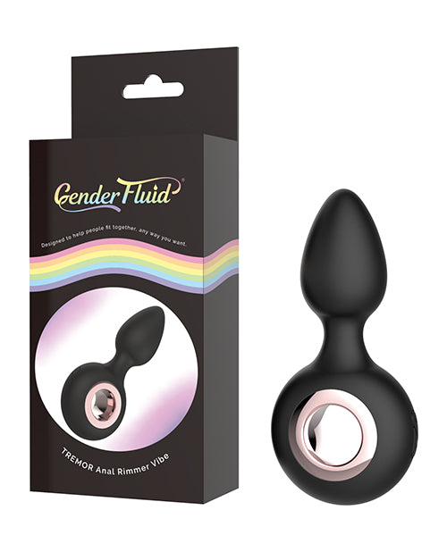 Gender Fluid Tremor Ring Plug Anal Vibe - Black - LUST Depot