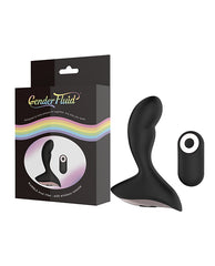 Gender Fluid Rumble Anal Vibe W-remote - Black