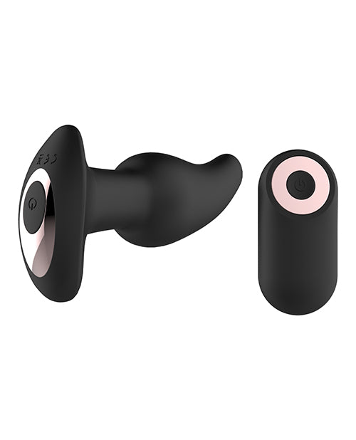 Gender Fluid Twirler Anal Vibe W-remote - Black - LUST Depot