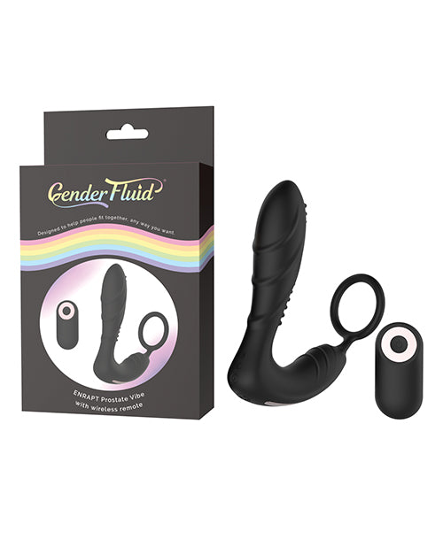 Gender Fluid Enrapt Prostate Vibe W-remote - Black - LUST Depot