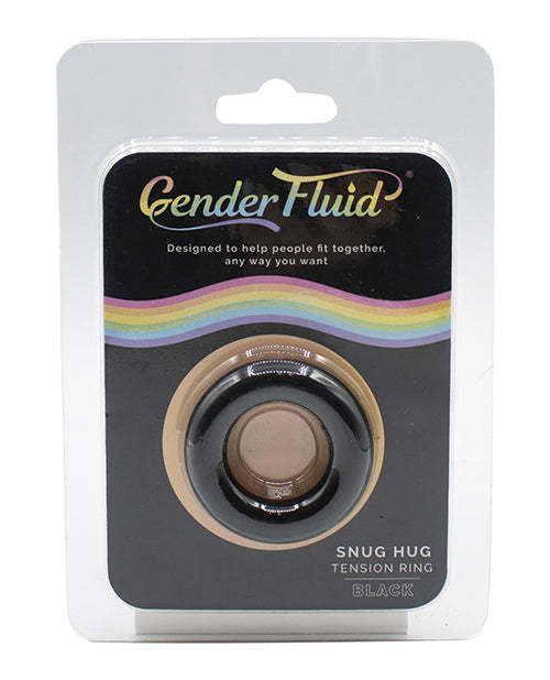 Gender Fluid Snug Hug Tension Ring - Black - LUST Depot