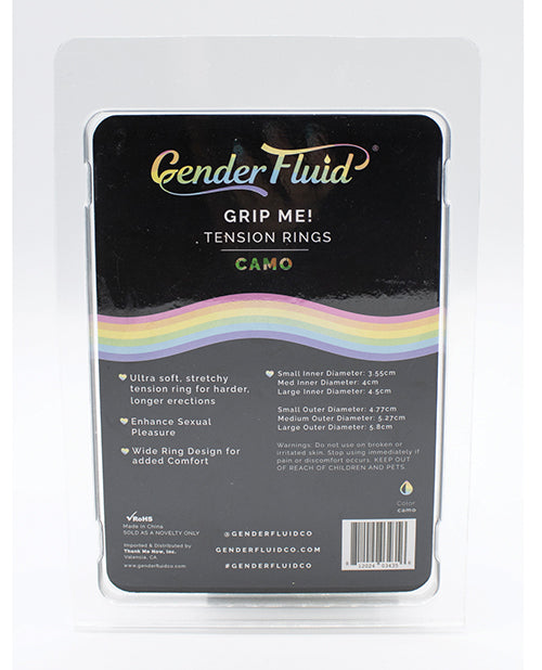 Gender Fluid Grip Me! Tension Ring Set - Camo - LUST Depot