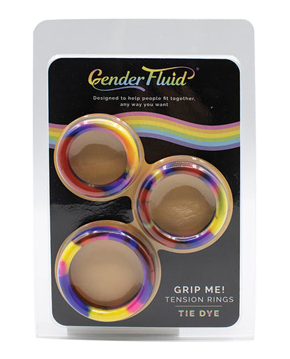 Gender Fluid Grip Me! Tension Ring Set - Tie Dye - LUST Depot