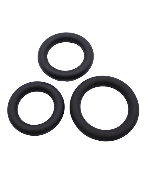 Gender Fluid Clenchers Tension Ring Set - Black - LUST Depot