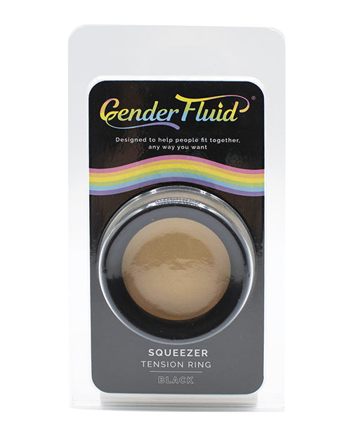 Gender Fluid Squeezer Tension Ring - Black - LUST Depot