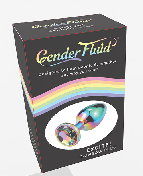 Gender Fluid Excite! Plug - Rainbow - LUST Depot