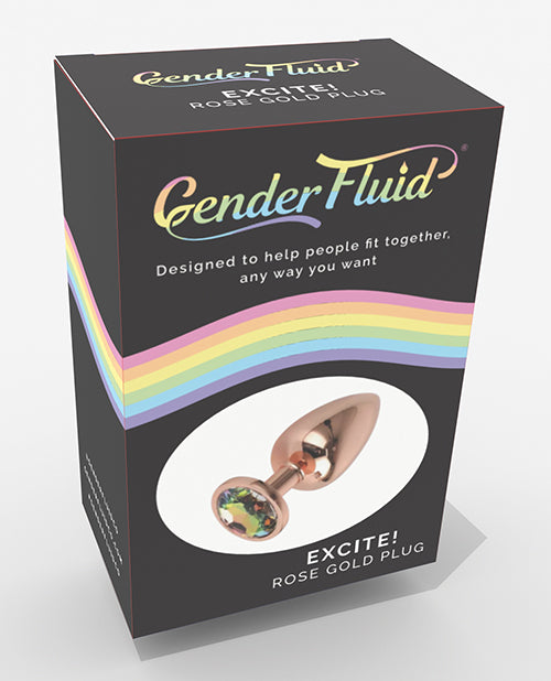 Gender Fluid Excite! Plug - Rose Gold - LUST Depot