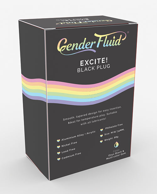 Gender Fluid Excite! Plug - Black - LUST Depot