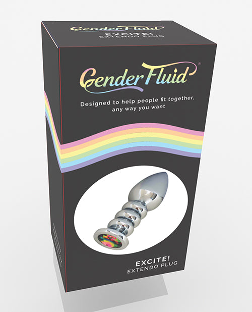 Gender Fluid Excite! Extendo Plug - Silver - LUST Depot