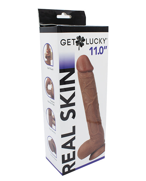 Get Lucky 11" Real Skin Series - Light Brown - LUST Depot