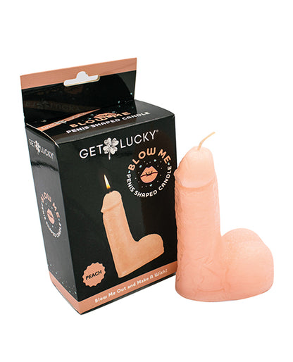 Get Lucky 5" Blow Me Penis Candle - Peach - LUST Depot