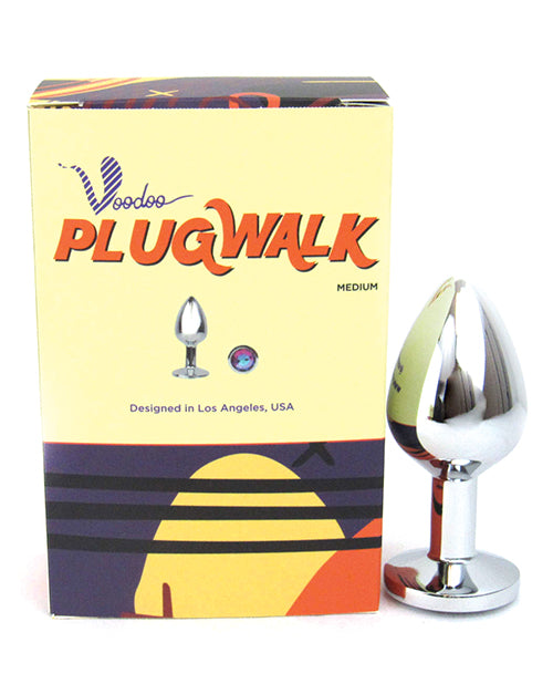 Voodoo Walk Medium Metal Plug - Silver - LUST Depot