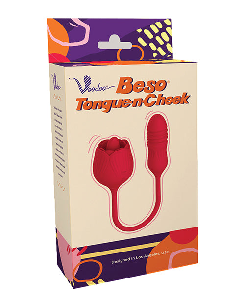 Voodoo Beso Tongue N Cheek - Red - LUST Depot