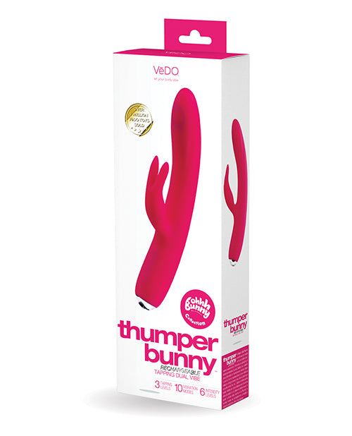 Vedo Thumper Bunny Rechargeable Dual Vibe - Pretty In Pink - LUST Depot