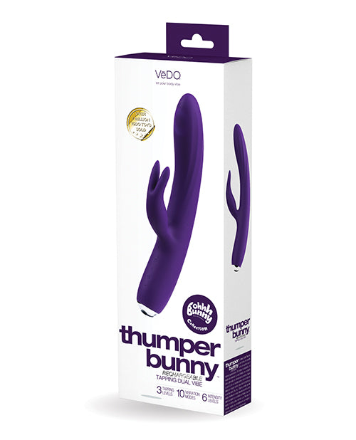 Vedo Thumper Bunny Rechargeable Dual Vibe - Deep Purple - LUST Depot