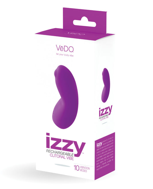 Vedo Izzy Rechargeable Clitoral Vibe - Violet Vixen - LUST Depot