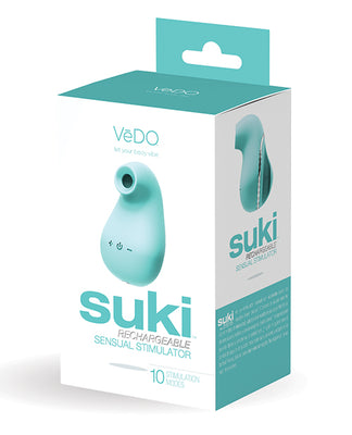 Vedo Suki Rechargeable Vibrating Sucker - Tease Me Turqouise