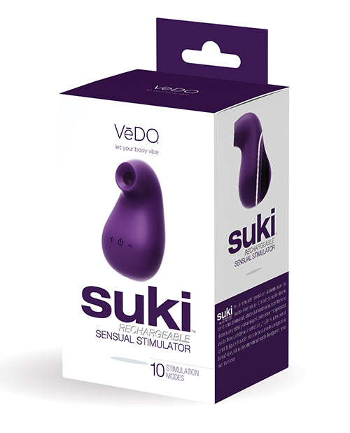 Vedo Suki Rechargeable Vibrating Sucker - Deep Purple - LUST Depot