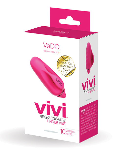 Vedo Vivi Rechargeable Finger Vibe - Foxy Pink - LUST Depot