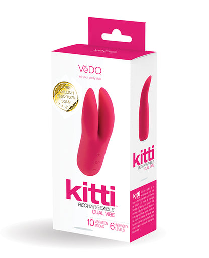 Vedo Kitti Rechargeable Dual Vibe - Foxy Pink - LUST Depot