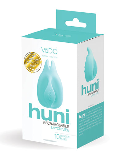 Vedo Huni Rechargeable Finger Vibe - Tease Me Turquoise - LUST Depot