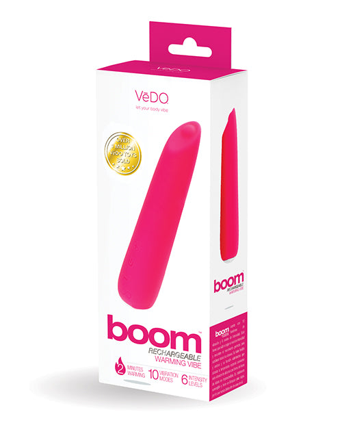 Vedo Boom Rechargeable Ultra Powerful Vibe - Pink - LUST Depot