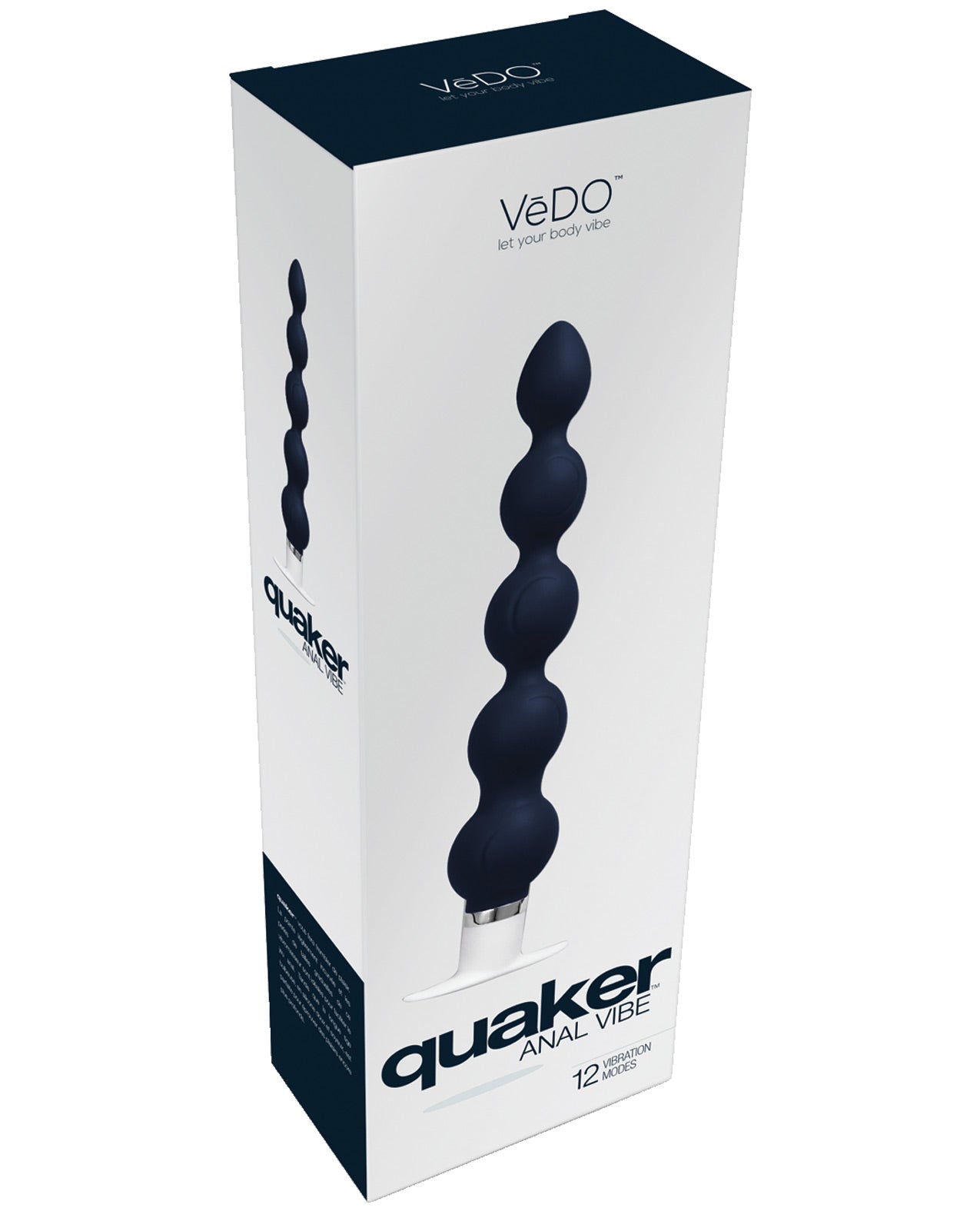 Vedo Quaker Anal Vibe - Just Black - LUST Depot