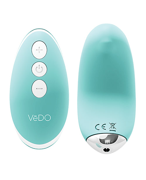 Vedo Niki Rechargeable Panty Vibe - Tease Me Turquoise - LUST Depot