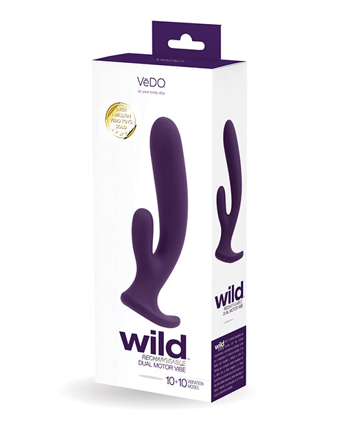 Vedo Wild Rechargeable Dual Vibe - Purple - LUST Depot