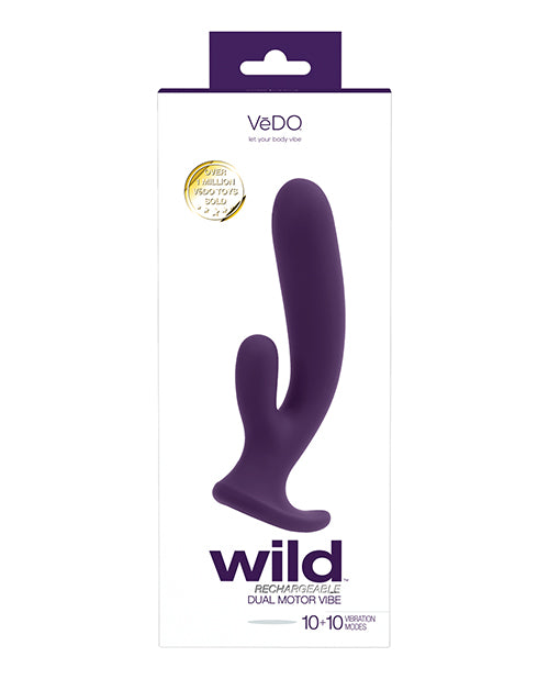 Vedo Wild Rechargeable Dual Vibe - Purple - LUST Depot