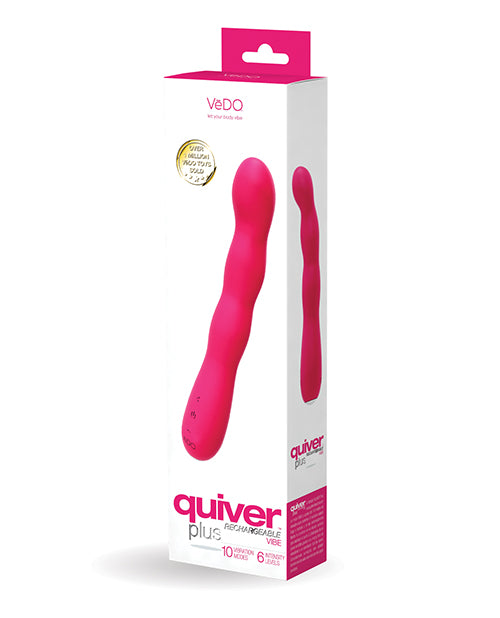 Vedo Quiver Plus Rechargeable Vibe - Foxy Pink - LUST Depot