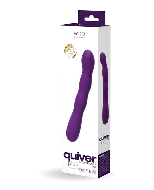 Vedo Quiver Plus Rechargeable Vibe - Deep Purple - LUST Depot