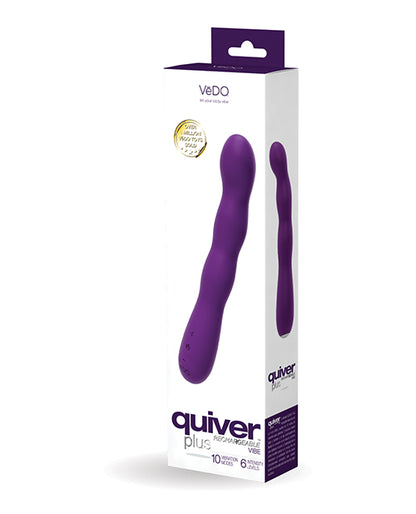 Vedo Quiver Plus Rechargeable Vibe - Deep Purple - LUST Depot