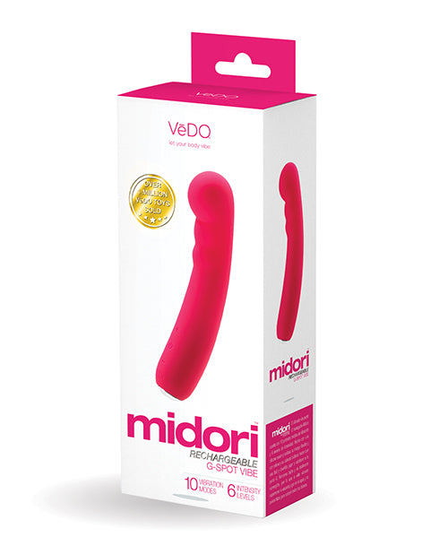 Vedo Midori Rechargeable G Spot Vibe - Foxy Pink - LUST Depot