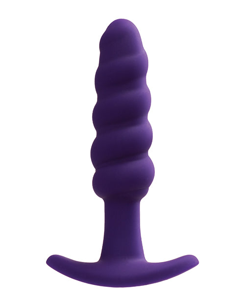 Vedo Twist Rechargeable Anal Plug - Purple - LUST Depot