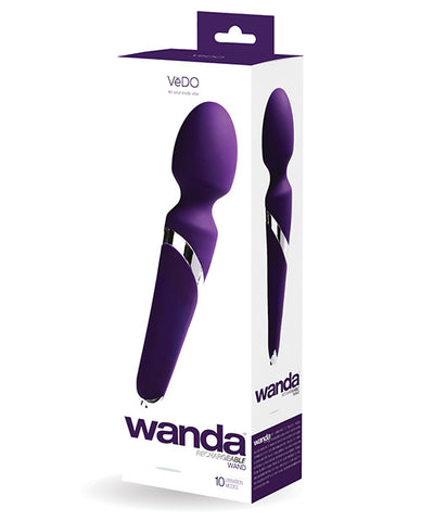 Vedo Wanda Rechargeable Wand - Deep Purple