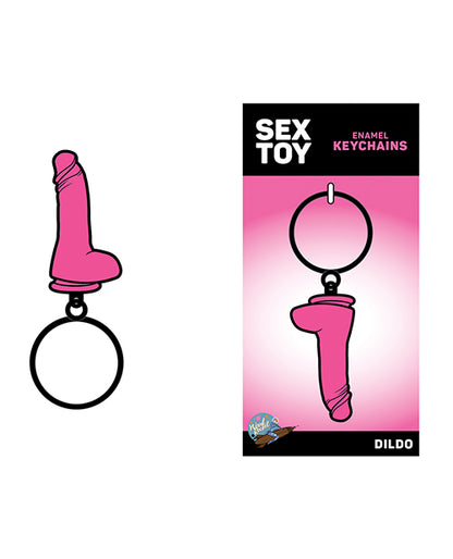 Wood Rocket Dildo Keychain - Pink - LUST Depot