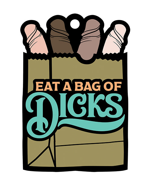 Wood Rocket Eat A Bag Of Dicks Air Freshener - Banana - LUST Depot