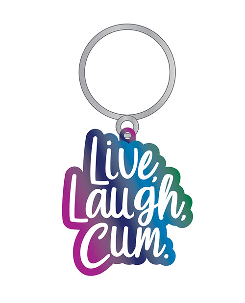 Wood Rocket Live Laugh Cum Keychain - Multi Color - LUST Depot