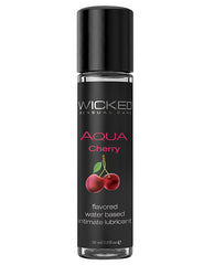 Wicked Sensual Care Aqua Water Based Lubricant - 1 Oz Cherry