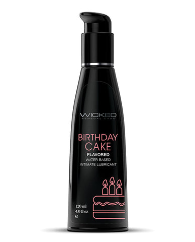 Wicked Sensual Care Water Based Lubricant - 4 Oz Birthday Cake