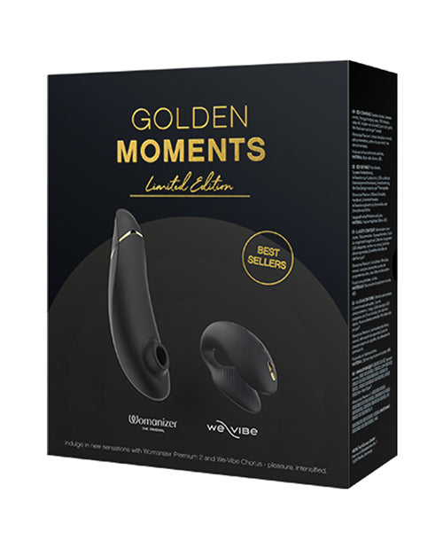 We-vibe Chorus / Womanizer Premium 2 Golden Moments Collection 2023 - Black/gold - LUST Depot