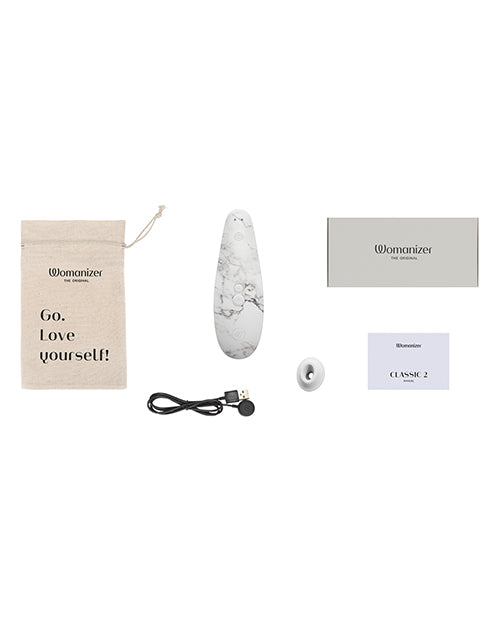 Womanizer Classic 2 Marilyn Monroe Special Edition - White Marble - LUST Depot