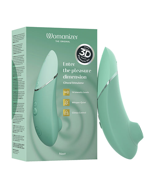 Womanizer Next 3D Climax Control Pleasure Air - Sage - LUST Depot