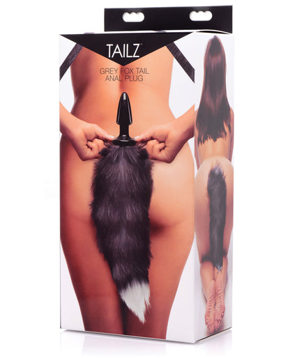 Tailz Grey Fox Tail Anal Plug - LUST Depot