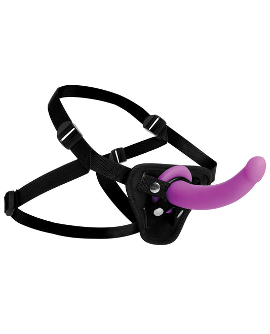 Strap U Navigator Silicone G Spot Dildo W-harness - LUST Depot