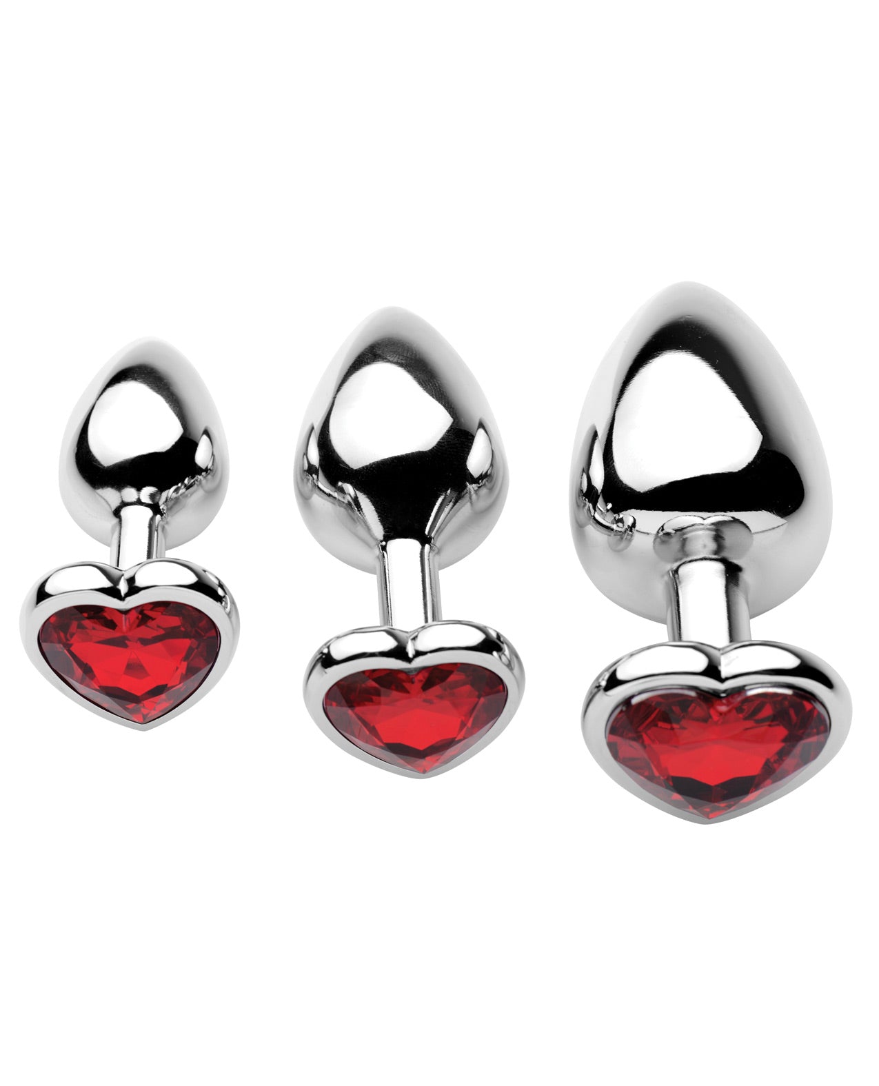 Frisky Chrome Hearts Anal Plugs W-gem Accents - Pack Of 3 - LUST Depot