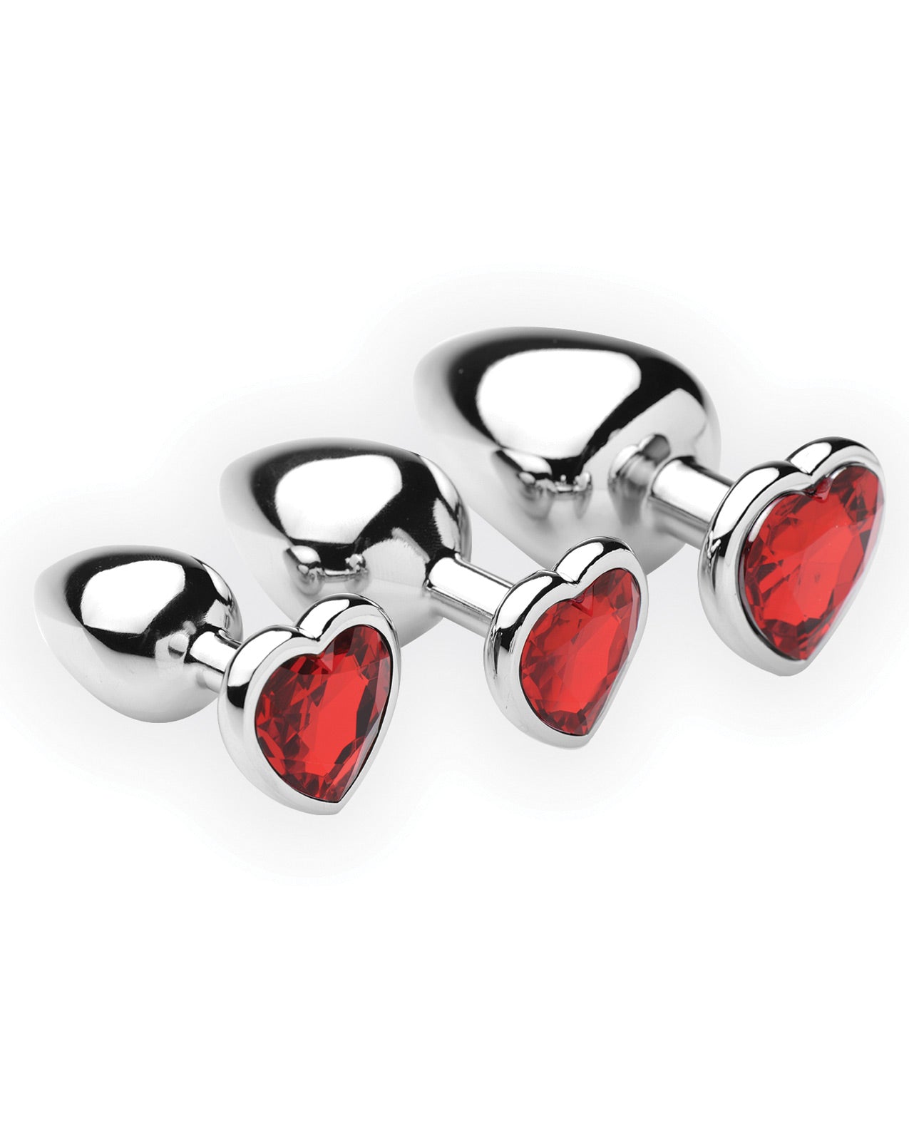 Frisky Chrome Hearts Anal Plugs W-gem Accents - Pack Of 3 - LUST Depot