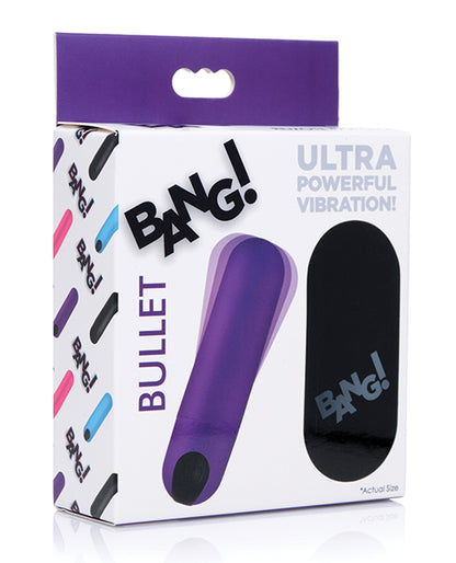 Bang! Vibrating Bullet W- Remote Control - Purple - LUST Depot